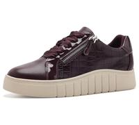 Clarks Damen Mykah Joy Sneaker | Obermaterial aus Leder, Plateau-inspirierte Sohle, Schnürung und Reißverschluss, zweilagiges Futter, flexible