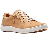 Clarks Damen Nalle Lace Sneaker, Camel Nubuck, 39.5 EU