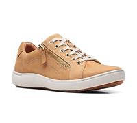 Clarks Damen Nalle Lace Sneaker, Camel Nubuck, 39 EU