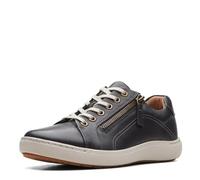 Clarks Damen Nalle Lace Sneaker, Schwarz, 41 EU Weit
