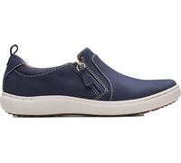 Clarks Damen Nalle Lilac Loafers, Navy Nubuk, 9 M, Blau, 40 EU