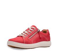 Clarks - - Damen Nalle Schnürschuhe, Kolorit Red Nubuck, Größe: 40 EU