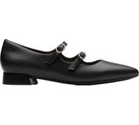 Clarks Damen Natalyn Lane Sneaker, Schwarzes Leder, 39 EU