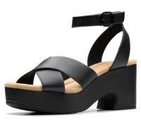 Clarks Damen Nerisa Pearl, Schwarzes Leder, 7