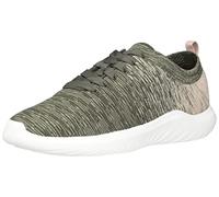 Clarks Damen Nova Glint Sneaker, Dark Olive Synthetic, 38.5 EU