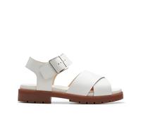Clarks Damen Orinoco Cross Sandale, Off White Lea, 42 EU