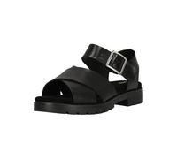 Clarks Damen Orinoco Cross Sandale, Black Leather, 41 EU