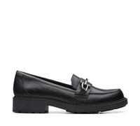 Clarks Damen Orinoco2 Edge Loafer, Black Leather, 39.5 EU