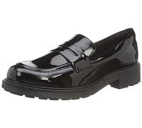 Clarks Damen Orinoco2 Penny Loafer, schwarzes Lackleder, 5 UK Wide