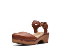Clarks Damen Paizlee Bay Holzschuh, Hellbraunes Leder, 39 EU