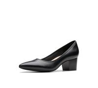Clarks Womens Ellanie Hope Pumps, Black Leather