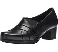Clarks Damen Rosalyn Adele Leder Schwarz 8.5 2A - Schmal, Schwarz Leder, 8.5 2A - Narrow
