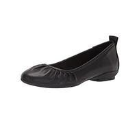Clarks Damen Sara Bay Ballerinas, schwarzes Leder, 38 EU Schmal