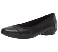 Clarks Originals Ballerinas Sara-bucht Damen Schwarz Leder Größe 41 EU