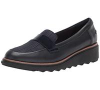 Clarks Damen Sharon Gracie Slipper, Navy Interest, 36 EU