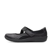 Clarks Damen Sillian Bella Mary Jane Schuh, Schwarz, 38.5 EU Weit