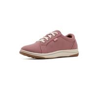 Clarks Damen-Sneaker Breeze Rose | Schnürschuh Freizeit-Sneaker Textil Kissen Weiches Fußbett Cloudsteppers Collection