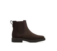 Stiefelette CLARKS "Clarks Stiefelette Veloursleder/Textil", Damen, Gr. 39, dunkelbraun, Textil, Veloursleder, Schuhe Stiefelette (48031507-39) dunkelbraun