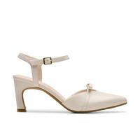 Clarks Damen Tammitha Bar, Cremefarbenes Leder, 7.5