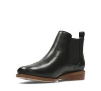 Clarks Damen Taylor Shine Chelsea Boots, Schwarz Black Leather, 41.5 EU