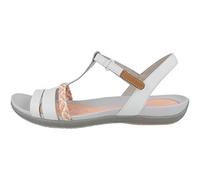 Clarks Damen Tealite Grace T-Spange Sandalen, Weiß, 37.5 EU
