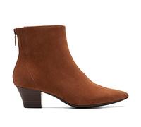 Clarks Damen Teresa Boot Mode-Stiefel, Dunkelbraunes Wildleder, 41 EU