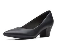 Clarks Damen Teresa Step Pump, Black Leather, 38 EU