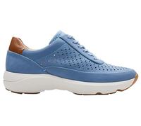 Clarks Damen Tivoli Grace Sneaker, Blue Nubuck, 42 EU
