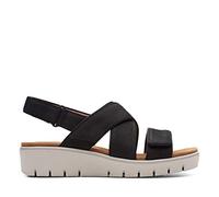 Clarks Damen Un Karely Dew Zehentrenner, Schwarz (Black Nubuck)