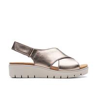 Clarks Damen Un Karely Sun Zehentrenner, Goldmetallic, 42 EU