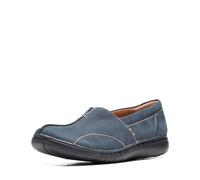 Clarks Damen Un Loop Stride Loafer, Navy Nubuck, 40 EU