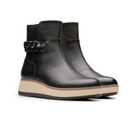 Clarks Damen Zylah Rose Stiefelette, Schwarz Leder, 37.5 EU