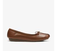 Clarks Damenschuhe Ballerinas DARK TAN LEA DARK TAN LEA - Gr. - 4.5 UK