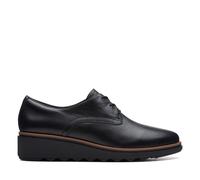 Clarks Damenschuhe Elegante Schnürer BLACK LEATHER BLACK LEATHER - Gr. - 41.5 EU | 7.5 UK