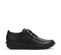 Clarks Damenschuhe Elegante Schnürer BLACK LEATHER BLACK LEATHER - Gr. - 5 UK