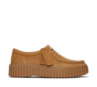 Clarks Damenschuhe Elegante Schnürer LIGHT TAN NUBUCK LIGHT TAN NUBUCK - Gr. - 7 UK
