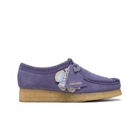 Schnürschuh CLARKS "Wallabee", Damen, Gr. 40, helllila, Schuhe Schnürschuh, mit Anhängern, Quasten und Perlen (12398769-40) helllila