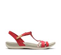 Clarks Damenschuhe Riemchensandalen RED NUBUCK RED NUBUCK - Gr. - 37.5 EU | 4.5 UK