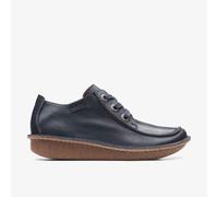 Clarks Originals Oxford Funny Dream Damen Navy-Leder Größe 39