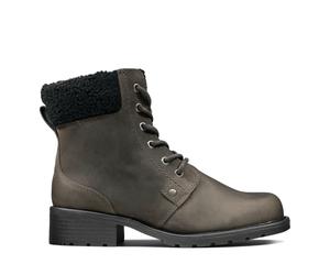 Clarks Damenschuhe Schnürstiefel DARK GREY LEA DARK GREY LEA - Gr. - 7.5 UK
