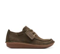 Clarks Damenschuhe Sportliche Schnürer DARK OLIVE NUB DARK OLIVE NUB - Gr. - 38 EU | 5 UK
