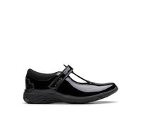 Clarks Daze Bright K Childrens Black Leather, 1