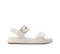 Clarks Damen Alda D-Fit Riemensandalen Off White Weiß 5