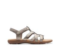 Clarks Damen Elizabelle Sky Sandale, Zinnfarben, Metallic, 35.5 EU