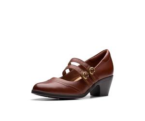 Clarks Emily2 Jane Damen-Pumps, Hellbraunes Leder, 39 EU