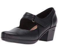 Clarks Damen Emslie Lulin Kleid Pumpe, Schwarz Leder, 37.5 EU