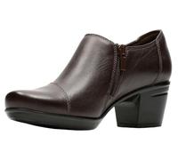 Clarks Emslie Warren Damen-Stiefelette mit Reißverschluss, Dunkelbraun, 10 Wide