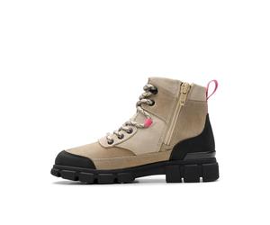 Clarks EvynChelsea K. Childrens Bright Pink Lea, 12