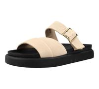 Clarks Leder-Pantoletten "Aristella" in Creme - Größe 37 | Damen Pantoletten