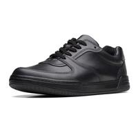 Clarks Fawn Lay Y Sneaker, Black Leather, 35.5 EU